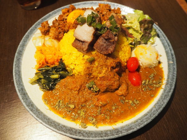 「肉式ランチプレート（チキン×羊肉キーマ）」@パリーカリーの写真