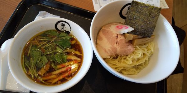 「醤油つけめん」@らーめん鏡花 ららぽーと立川立飛店の写真