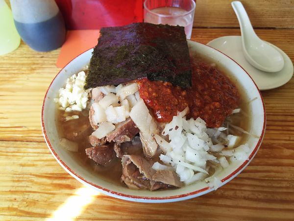 「豚入りオロチョンラーメン」@にかいやの写真