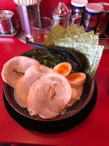 「ラーメン ほうれん草」@横浜家系ラーメン 瑞穂 大和家の写真