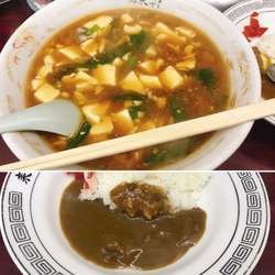 マーボーラーメン半カレー【780円】