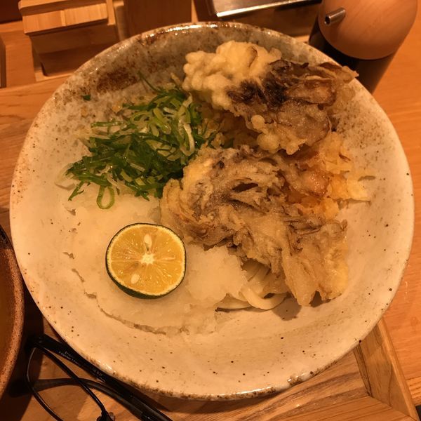 「まいたけ天おろし醤油うどん」@ふたば製麺の写真
