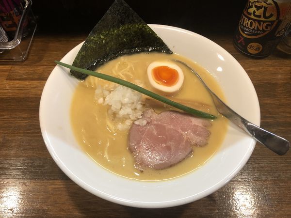 「鶏白湯(醤油)桃白白」@Soupmenの写真