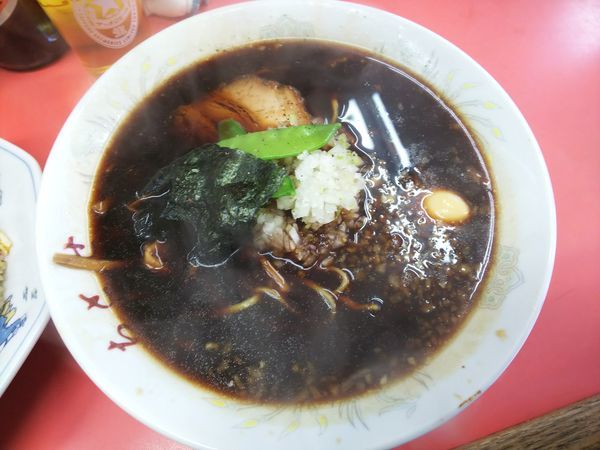 「ラーメン＋小チャーハン　430＋300円」@ラーメン ちとせの写真