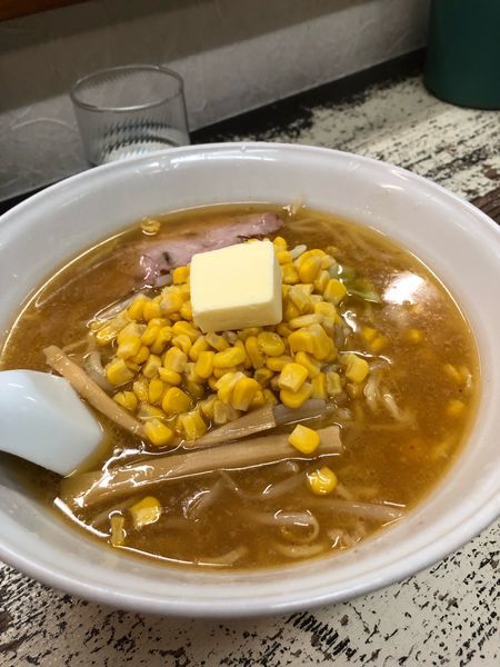 「バターコーン味噌」@手打 焔の写真