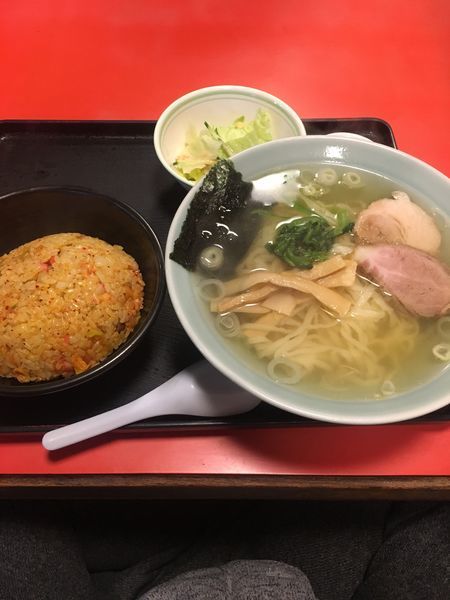 「塩ラーメン キムチチャーハンセット」@佐野ラーメン たかのの写真