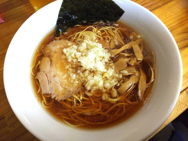 「ラーメン＋生姜餃子　600＋400円」@元祖敏々亭 びんびんの写真