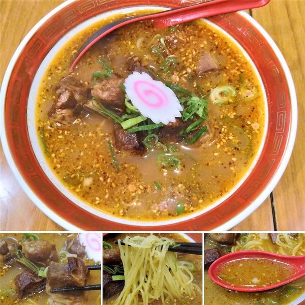 「スペアリブ麺＋餃子セット  1150円」@龍天の写真