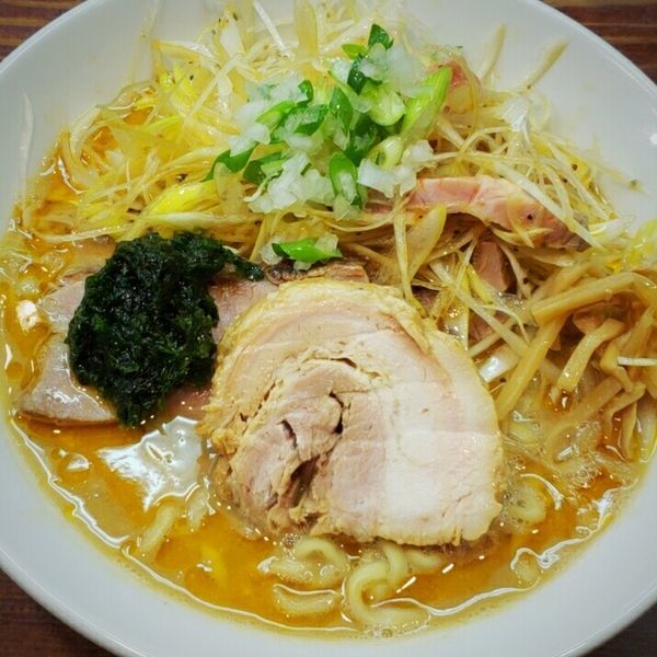 「【Special 】味噌拉麺 ８５０円＋辛ネギ １５０円」@良温(Ra-on)の写真