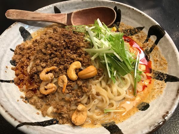 「汁なし担担麺 シビれる  800円」@175°DENO ～担担麺～ 本店の写真