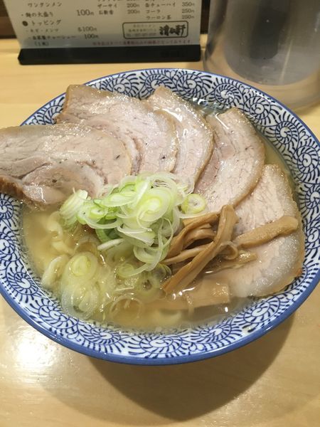 「塩チャーシューメン大盛（1000円ラーパス使用）」@手打ちラーメン 清仁軒の写真