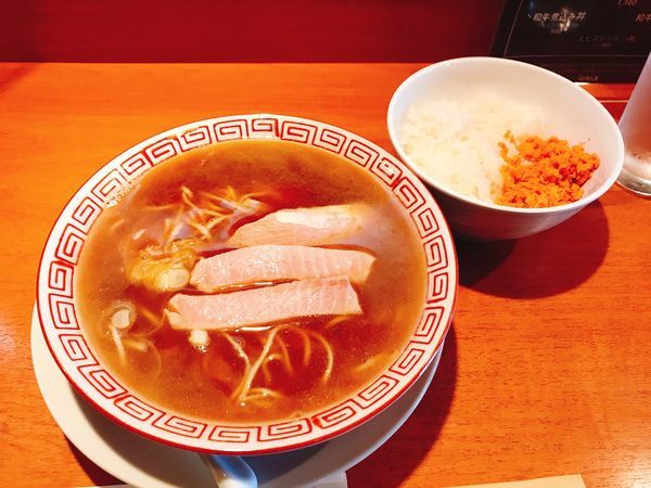 「寒ブリラーメン&シャケまぶし御飯セット」@食堂酒場 Graciaの写真