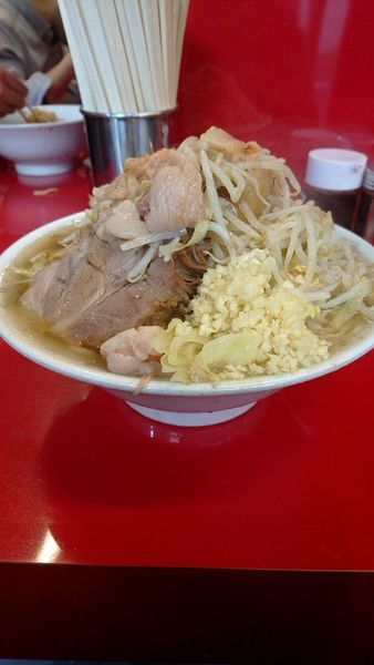 「大ラーメン850円全部」@ラーメン二郎 西台駅前店の写真