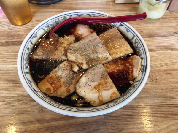 「ブラックチャーシュー」@くじら食堂 nonowa東小金井店の写真
