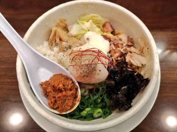 「沖縄ラーメンSHOW限定 ヒラゴ煮干し味噌まぜそば」@ラブメン 本店の写真