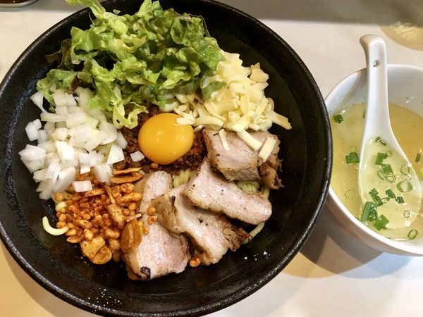 「【限定】Hotガーリック油そば￥800」@麺屋 扇 SENの写真