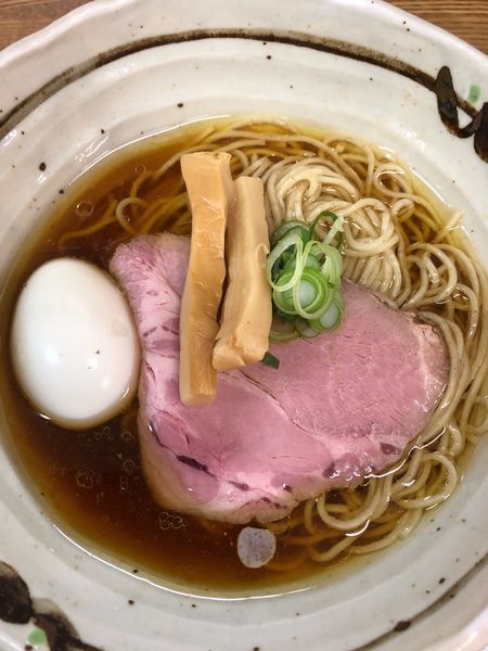 「限定 鶏清湯醤油そば800円 味玉100円」@㐂九家の写真
