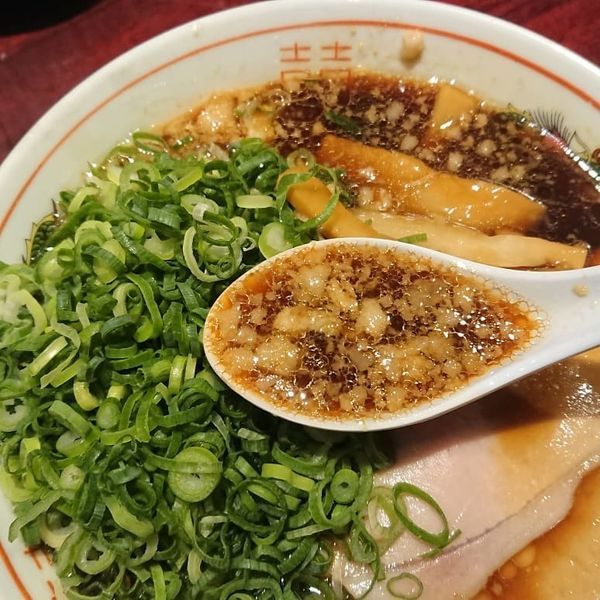 「高井田中華そば」@麺鶏 宮崎郷土料理どぎゃん 立売堀店の写真