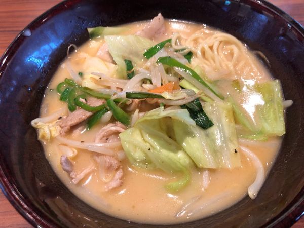 「野菜たっぷり極楽ちゃんぽん853円」@極楽湯水戸店 お食事処の写真