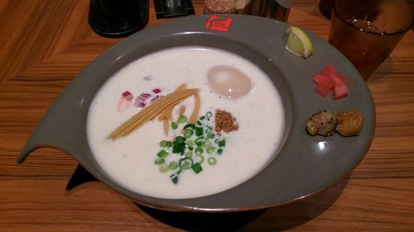 「鶏白湯味玉ラーメン900円」@RAMEN FACTORY TORISETSUの写真