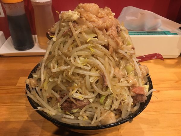 「小ラーメン(野菜、ニンニク、アブラ)」@ラーメン ほしのの写真