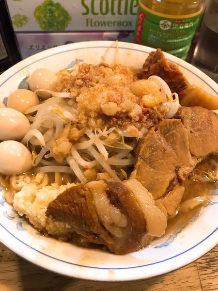「ラーメン＋ウズラ＋生卵W」@らーめん梵’s BONES北浦和本店の写真
