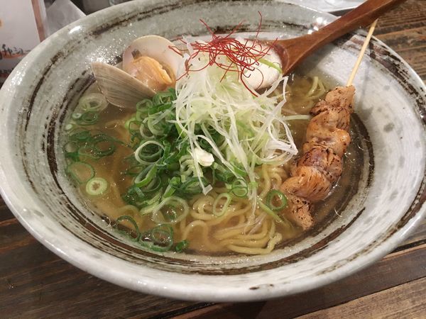「白はまぐりラーメン」@進化驀進 京町堀本店の写真