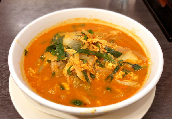 「チゲ味噌ラーメン(610円)」@日高屋 京成立石店の写真