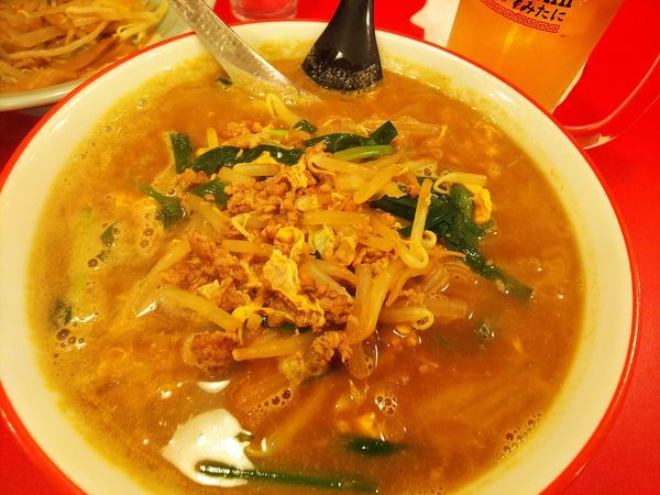 「から麺（辛味０）」@駅前中華そば すみたに 仙台分店の写真