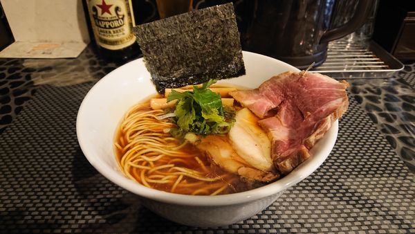 「肉が三種のらぁ麺」@赤青(MURASAKI)の写真