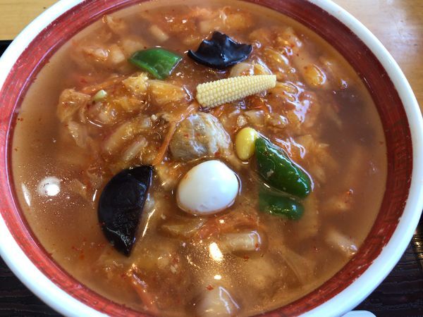 「ベトナムラーメン（すごく辛く）700円」@珍来の写真