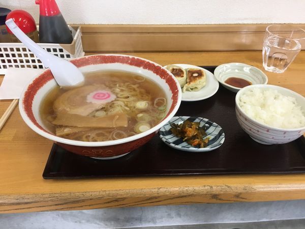 「餃子半ライス付きランチ」@佐野手打ちラーメン とも屋の写真