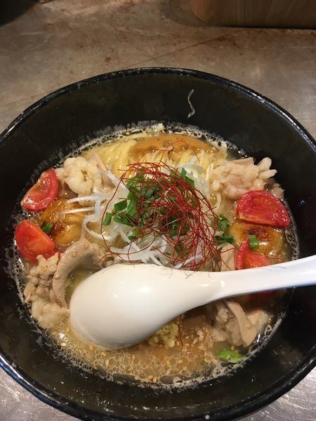 「国産牛モツ味噌ラーメン」@ソラノイロ ARTISAN NOODLESの写真