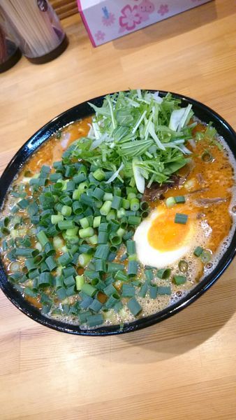 「辛豚骨ラーメン  850円」@麺心 新井の写真