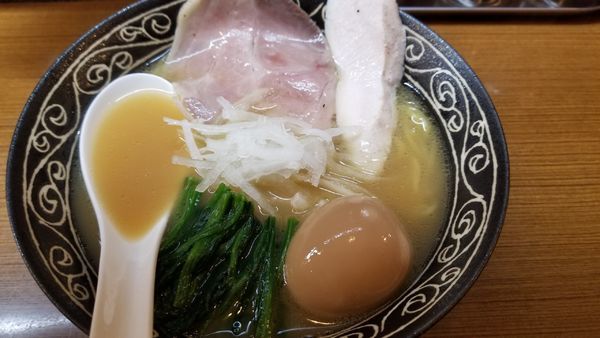 「鶏白湯醤油らーめん　味玉トッピング」@麺州 竹中の写真