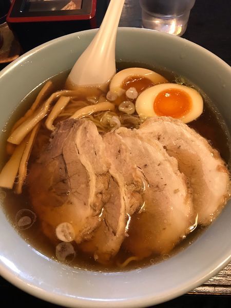 「熟成醤油麺➕麺固め➕チャーシュー」@まんてん 原町店の写真