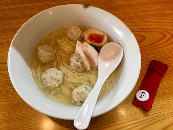 「鶏つみれそば」@支那そば 一本気の写真