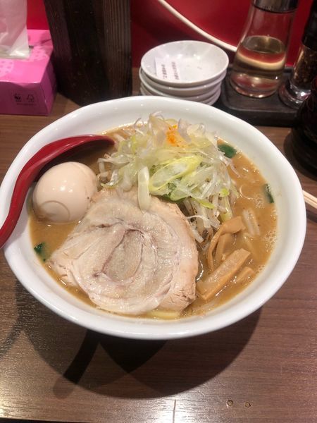 「濃厚味噌ラーメン+味玉」@らーめん 蓮の写真