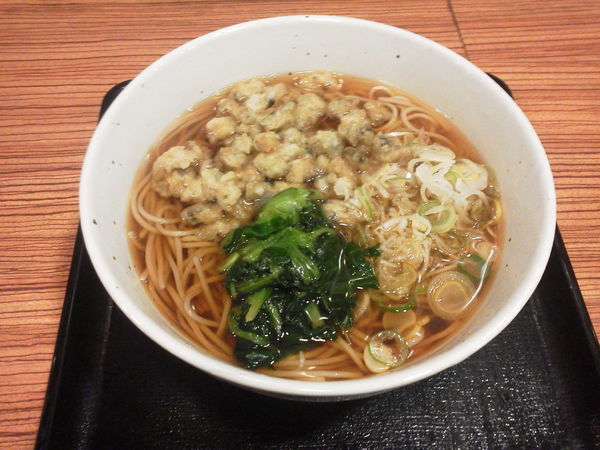 「しじみ天そば 430円」@立ち喰いそば処 はまなすの写真