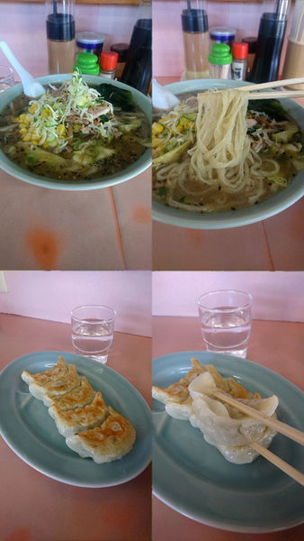 「『しおラーメン+餃子(￥800+400)』」@とんぼの写真