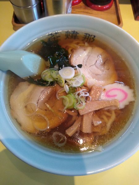 「ラーメン 580円 手作り餃子 400円」@茶煒那の写真