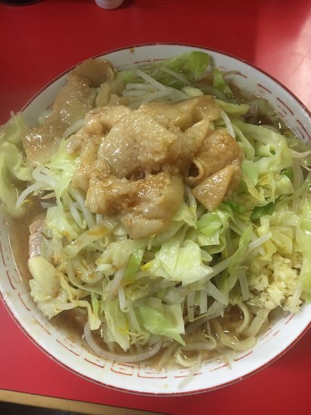 「小ラーメン  ニンニク多め  ➕  アブラ」@ラーメン二郎 松戸駅前店の写真