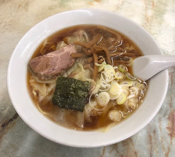 「ワンタンメン（￥850）」@来集軒の写真