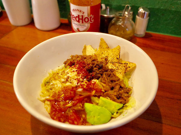 「まぜそばTEX-MEX…850円」@ラーメン めろうの写真