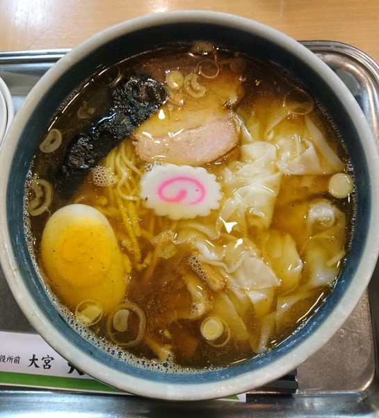 「ワンタン麺 小盛」@大宮大勝軒の写真