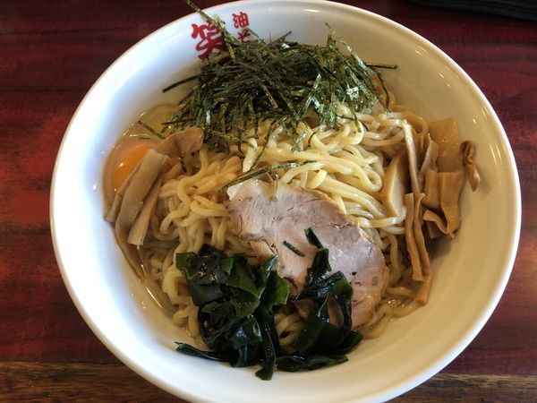 「油そば デカ盛」@笑麺亭 環七馬込店の写真