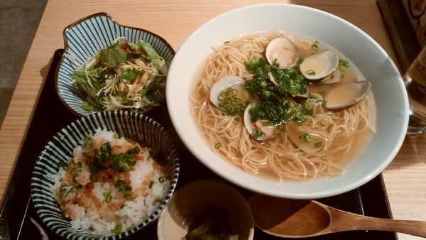 「はまぐりラーメン定食¥950-」@伊勢桑名 はまぐり屋 貝縁の写真
