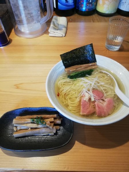 「らぁ麺(塩)780円メンマ100円」@麺屋 さくら井の写真