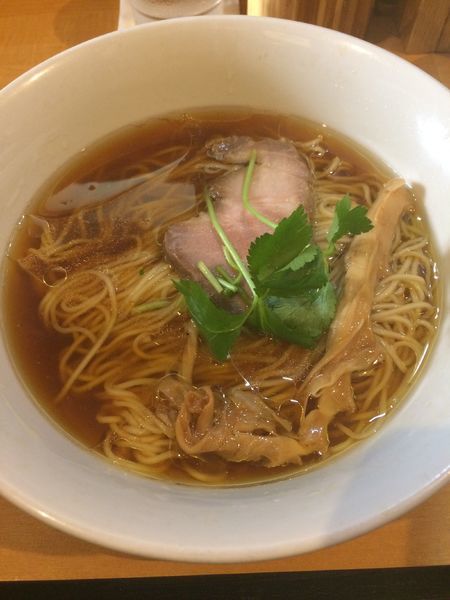 「鶏100醤油800円」@中華そば 大井町 和渦の写真