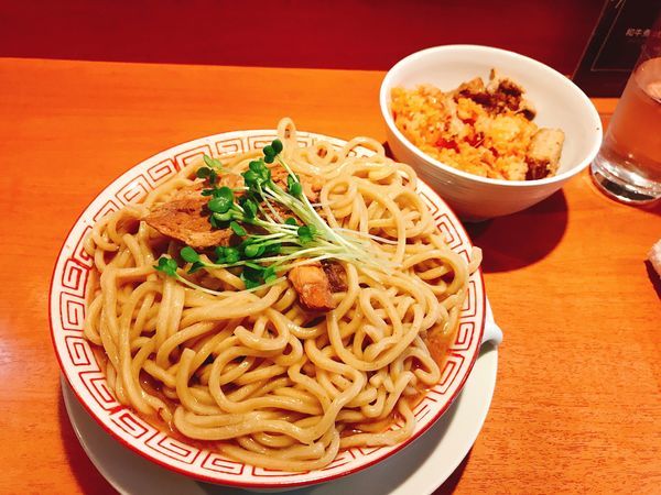 「魚介味噌ラーメン&ケチャップライスセット」@食堂酒場 Graciaの写真